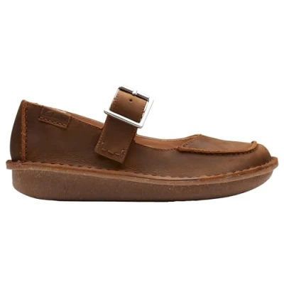 Abbildung von Clarks Originals Funny BAR Riemchenballerina, Damen, Größe: 38, Braun Schuhe
