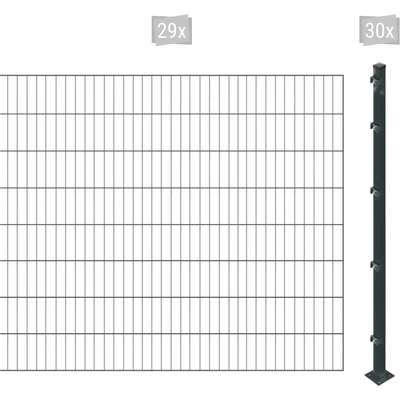 Abbildung von Arvotec Einstabmattenzaun &quot;ESSENTIAL 160 zum Einbetonieren&quot;, Zaunhöhe cm, Zaunlänge 2 60 m