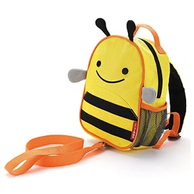 Abbildung von Skip Hop Zoo Rucksack, für Kinder, mit Leine, Sicherheitsleine, mehrfarbig, Biene Brooklyn