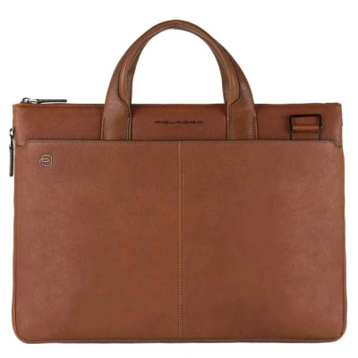 Abbildung von Piquadro Black Square Small Erweiterbar Computer Bag 15.6&quot; tobacco