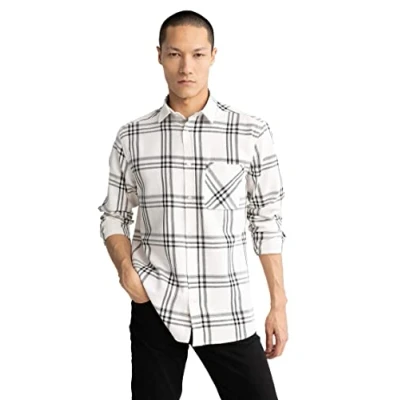 Abbildung von DeFacto Herren Z5174AZ Tunic Shirt, Black, S