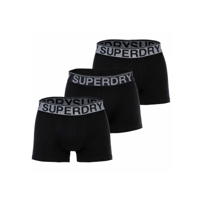Abbildung von Superdry 3ER Packtriple PACK Logobund Organic Panties, Herren, Größe: Small, Schwarz
