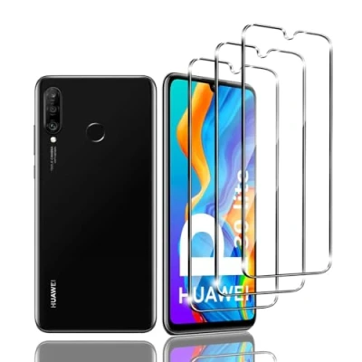 Abbildung von Zicurz 3 Stück Schutzglas für Huawei P30 Lite, Panzer Schutz Glas, Schutzfolie, HD Displayschutz, Blasenfrei, Lite