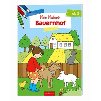 Abbildung von Malbuch ab 3 Jahren Bauernhof