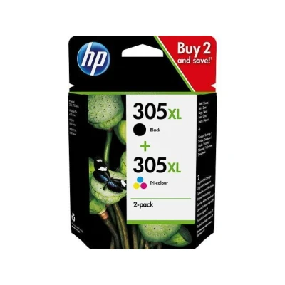 Abbildung von HP 305XL (6ZA94AE) Schwarz + 3 Farben Druckerpatrone Hohe Kapazität Multipack