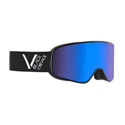 Abbildung von Black Crevice Skibrille Schladming Doppelscheibe, Anti Fog Beschichtung, UV400 Schutz (Black/White, L (Kopfumfang 58 61 cm))…