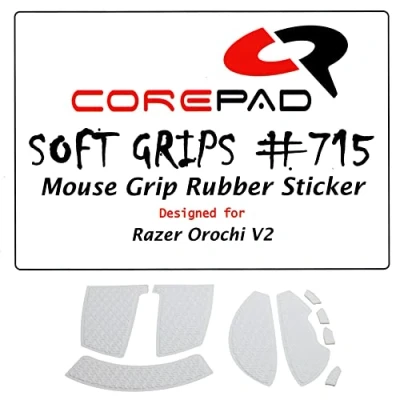 Abbildung von Corepad Soft Grips Selbstklebende vorgeschnittene Anti Rutsch Aufkleber für PC Gaming Mäuse (White, Razer Orochi V2)