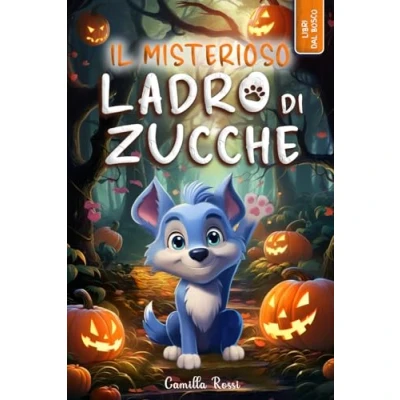 Abbildung von Il misterioso ladro di zucche: Storia Halloween per bambini (Le avventure del piccolo lupo blu)
