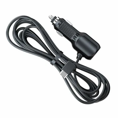Abbildung von P16CS Zigarettenanzünder USB C Auto Ladegerät Adapter 5V 3A mit 3,5m Kabel Typ abgewinkelt für GPS, Handy, Nicht A pple Geräte
