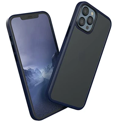 Abbildung von EAZY CASE Ultra Schutz Outdoor Hülle kompatibel mit iPhone 12 Pro Max, hochwertige Schutzhülle Aufprallschutz, Stoßfest und Kratzfest, dünne Handyhülle Kameraschutz, Dunkel Blau