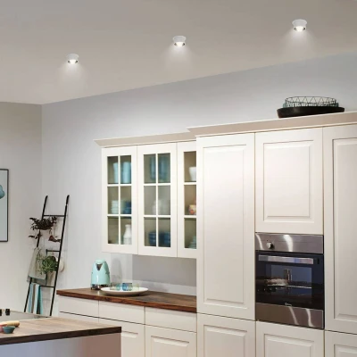 Abbildung von Paulmann 93377 LED Einbauleuchte Gil 3 Step Dim rund incl. 3x6 Watt dimmbar Weiß matt, Schwarz matt Einbaustrahler Aluminium Spot 2700 K Coin