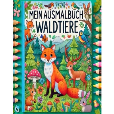 Abbildung von Mein Ausmalbuch Waldtiere: Entdecke die bunte Vielfalt des Waldes und lass deiner Kreativität freien Lauf!