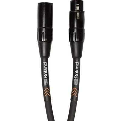Abbildung von Roland Black Serie symmetrisches Mikrofonkabel, Länge: 1m RMC B3
