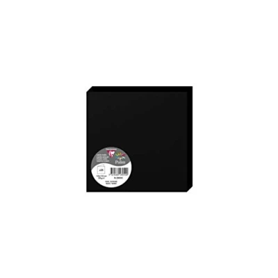 Abbildung von Clairefontaine 2805C Packung (mit 25 Doppelkarten Pollen, Gefaltet, 135 x mm) 210g, Schwarz