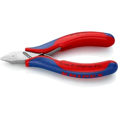 Abbildung von Knipex 77 52 115, Diagonale Zange, Stahl, Kunststoff, Blau, Rot, 115 mm, g