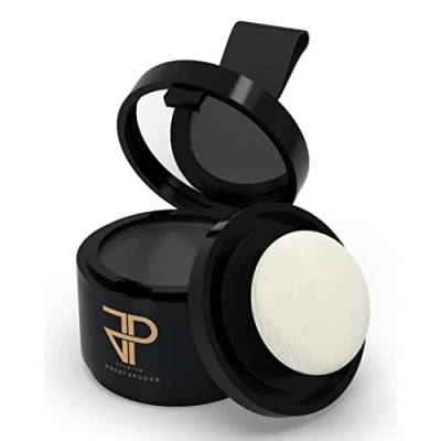 Abbildung von JP Conceal Premium Ansatzpuder Haar Concealer Coloration Wasserfestes Make up Haarverdichtung für Männer &amp; Frauen Schwarz