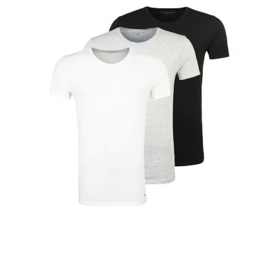 Abbildung von Tommy Hilfiger TEE Premium Essentials 3 PACK Unterhemd/shirt, Herren, Größe: Large, Black/grey heather/white