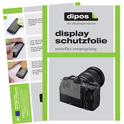 Abbildung von dipos I 2X Schutzfolie matt kompatibel mit Nikon Z6 II Folie Displayschutzfolie
