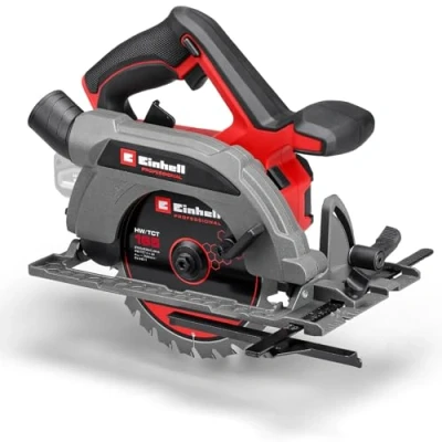 Abbildung von Einhell Professional Akku Handkreissäge TP CS 18/165 Li BL Solo Power X Change (18 V, Brushless, Ø 165 mm Sägeblatt, werkzeuglose Schnittwinkeleinstellung, ohne Akku)