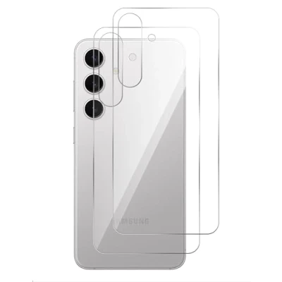 Abbildung von GIOPUEY Rückseite Folie Kompatibel mit Samsung Galaxy S24, Hochwertige Materialien Dünn Weiches TPU S24 Schutzfolie Clear [2 Stück]