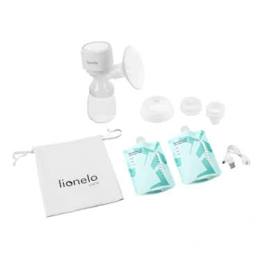 Abbildung von LIONELO Fidi One Kabellose Milchpumpe 180 ml, Tragbare 3 Phasen Milchpumpe, Energiesparende Massage in 9 Stufen, Silikontrichter 26 mm Betriebsdauer 120 Min. BPA frei