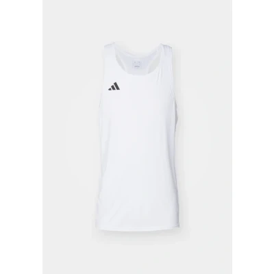 Abbildung von adidas Performance Adizero Singlet Top, Herren, Größe: Small, White