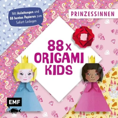 Abbildung von 88 x Origami Kids Prinzessinnen: Mit Anleitungen und zauberhaften Papieren zum Sofort Loslegen
