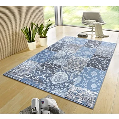 Abbildung von HANSE Home Teppich &quot;Bloques&quot;, rechteckig, Kurzflor, Weich, Mehrfarbig, Wohnzimmer, Schlafzimmer, Esszimmer
