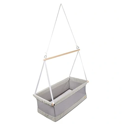 Abbildung von roba Hängebettchen &#039;safe asleep&#039;, Liegefläche 90x45cm, Mesh Stoff, Matratze mit Bezug aus Polyester Baumwoll Mix