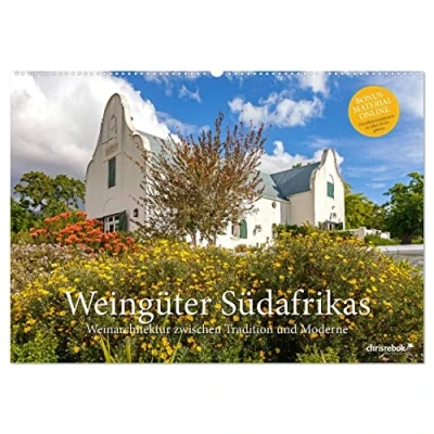 Abbildung von Weingüter Südafrikas, Weinarchitektur zwischen Tradition und Moderne (Wandkalender 2025 DIN A2 quer), CALVENDO Monatskalender