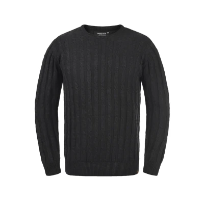 Abbildung von Indicode Jeans Idpauletta Strickpullover, Herren, Größe: Medium, Charcoal mix