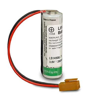 Abbildung von Saft Puffer Lithium + JAE Stecker Batterie AA kompatibel Mitsubishi Toshiba ER6VC4 Omron CNC