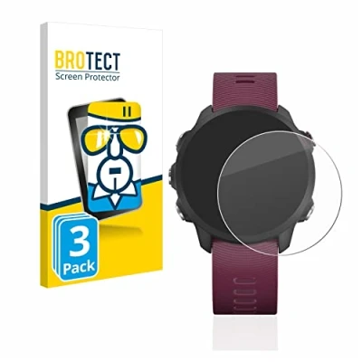 Abbildung von BROTECT (3 Stück Panzer Schutz Glas für Garmin Forerunner 245/245 Music / 45 9H Echtglas, Displayschutz