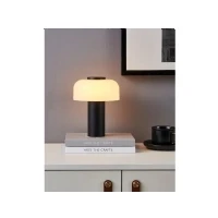 Abbildung von LED Akku Tischlampe Ponente, Ø 16 cm, schwarz/weiß, CCT