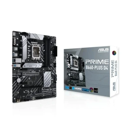 Abbildung von ASUS Prime B660 PLUS D4 LGA 1700 (Intel 12. Generation) ATX Motherboard (PCIe 4.0, DDR4.3xM.2 Slots, 2.5 GB LAN, Front USB 3.2 Gen 1 Type C, Thunderbolt 4 Header Unterstützung)