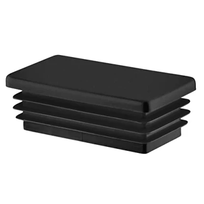 Abbildung von EMFA Lamellenstopfen für Rechteckrohre 60x40 mm Schwarz 5 Stück Rechteckstopfen 40x60, 6x4 cm