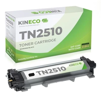 Abbildung von Kineco TN2510 Tonerkartusche kompatibel für Brother HL L2400DWE MFC L2835DW DCP L2660DW L2445DW L2827DW, TN 2510 / Schwarz