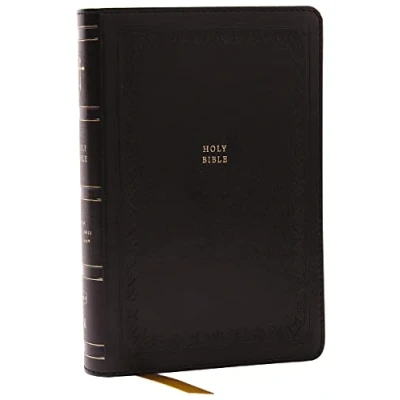 Abbildung von NKJV Compact Paragraph Style Bible w/ 43,000 Cross References, Black Leathersoft, Red Letter, Comfort Print: Holy Bible, New King James Version: Version