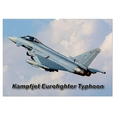 Abbildung von Kampfjet Eurofighter Typhoon (Wandkalender 2025 DIN A2 quer), CALVENDO Monatskalender