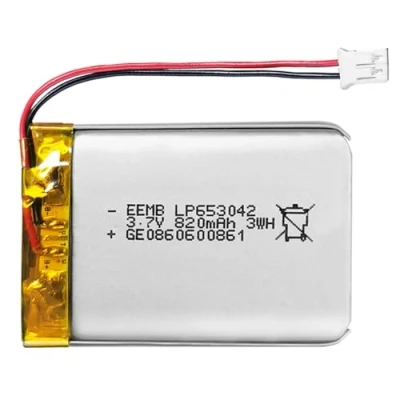 Abbildung von EEMB 3.7V 820mAh Lipo Akku 653042 Wiederaufladbarer Lithium Polymer Ionen mit JST Anschluss.Stellen Sie sicher, DASS die Polarität des Geräts vor dem Kauf Batterie übereinstimmt!!!