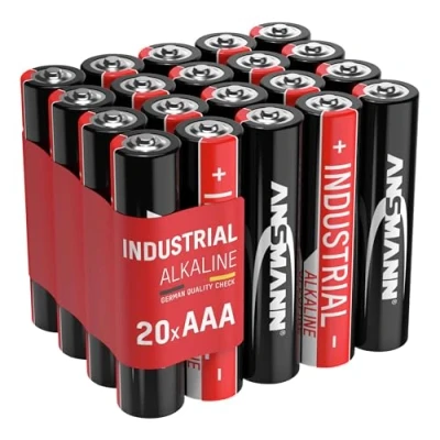Abbildung von Ansmann Alkaline Batterien AAA Industrial 1501 0004 (20 x Micro LR03, 1,5 V, Kapazität: 1.200 mAh)
