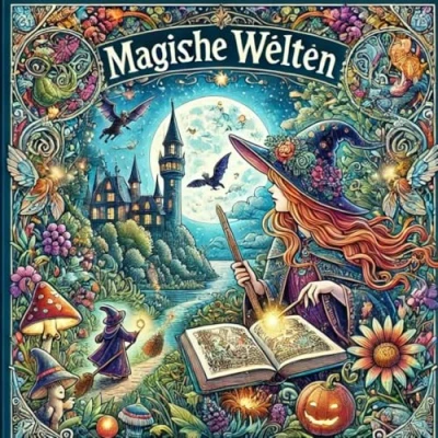 Abbildung von Magische Welten: Ein Zauberhaftes Malbuch für Kreative Abenteurer