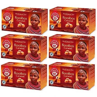 Abbildung von TEEKANNE Rooibos Cream Caramel Tea (NEW EDITION) (6 pack x 35 g)+Dekond Gift