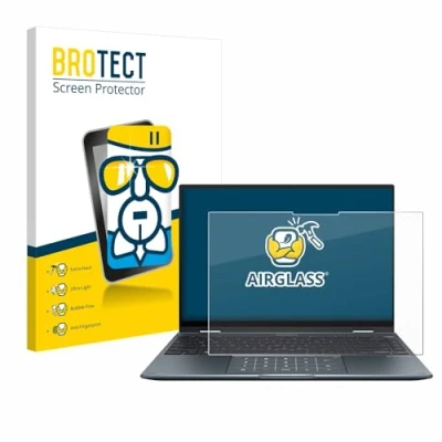Abbildung von BROTECT Schutzglas für ASUS ZenBook 14 Flip OLED Schutzfolie Panzer Folie Glas [Extrem Kratzfest 9H, Anti Fingerprint, Ultra Transparent]