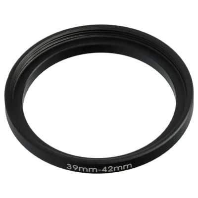 Abbildung von vhbw Step Up Ring Adapter von 39 mm auf 42 für Kamera Objektiv Filteradapter, Metall, Schwarz
