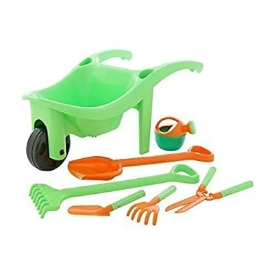 Abbildung von Polesie Spielzeug Gartenset Schubkarre 7 tlg. Gartengeräten Rechen Schaufel, (Set)