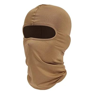 Abbildung von fuinloth Sturmhauben, Gesichtshaube, Skimaske, Hals Gaiter, UV Schutz, Motorrad und Fahrrad Gesichtsmaske, Balaclavas für Herren/Damen Sand