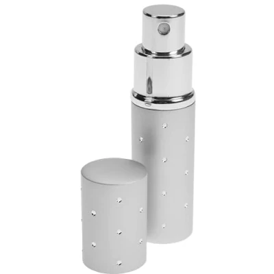 Abbildung von Taschenzerstäuber Parfum: Nachfüllbar für 10ml Parfüm Zerstäuber zuhause und unterwegs in Silber, Parfum Flakon Spray die Handtasche, Sprühflasche von Fantasia 10 ml (1er Pack)