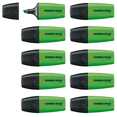 Abbildung von Umweltfreundlicher Textmarker STABILO GREEN BOSS 10er Pack grün