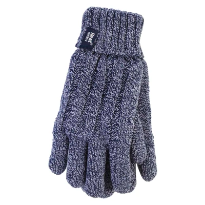 Abbildung von HEAT HOLDERS Damen Thermisch Winter Handschuhe in 7 Farben (M/L, Marineblau)